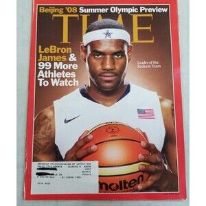 TIME Magazine Aug 4 2008 LeBron James Olympic Preview Redeem Team